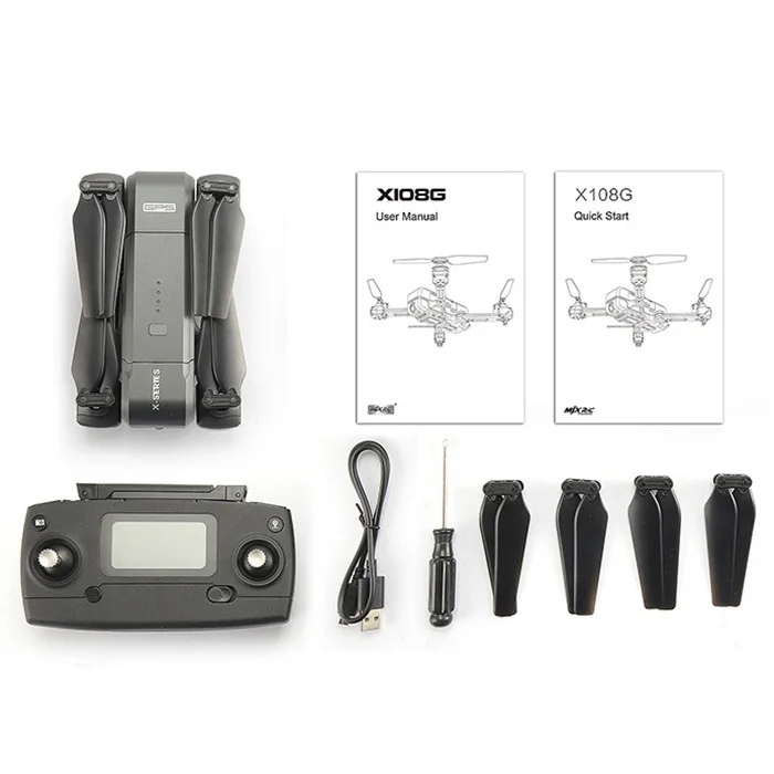 MJX R/C Technic X103W gps складная игрушка, Дрон на дистанционном управлении RTF точка внимания/следующий режим Механическая стабилизация карданного сигнала 2K камера Дрон