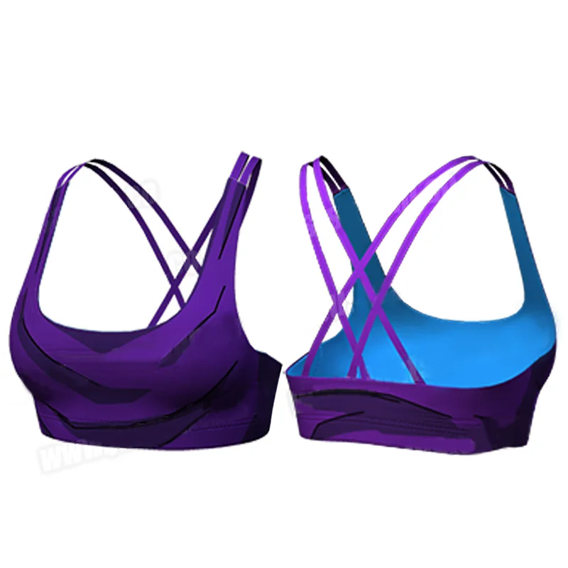 Breathable Women's Bra Fashion Goku BULMA Printed Cosplay Fitness Bra Push Up Tops 2021 New Gym Fitness Women Sports Ruuning Bra 3