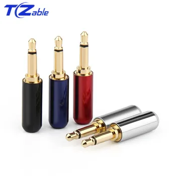 

Wholesale 3.5 Jack Mono Plug Headphone Plug 3.5mm Jack Speaker Connectors Earphone Solder Metal Alloy Audio Adapter Gold Plated