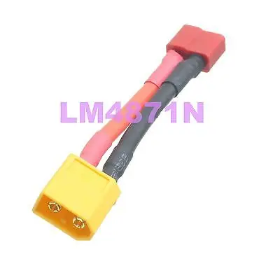 DHL/EMS 50 лотов XT60 штекер T-Plug(Deans) Женский кабель для зарядного устройства 5 см 12AWG для модели RC-d2