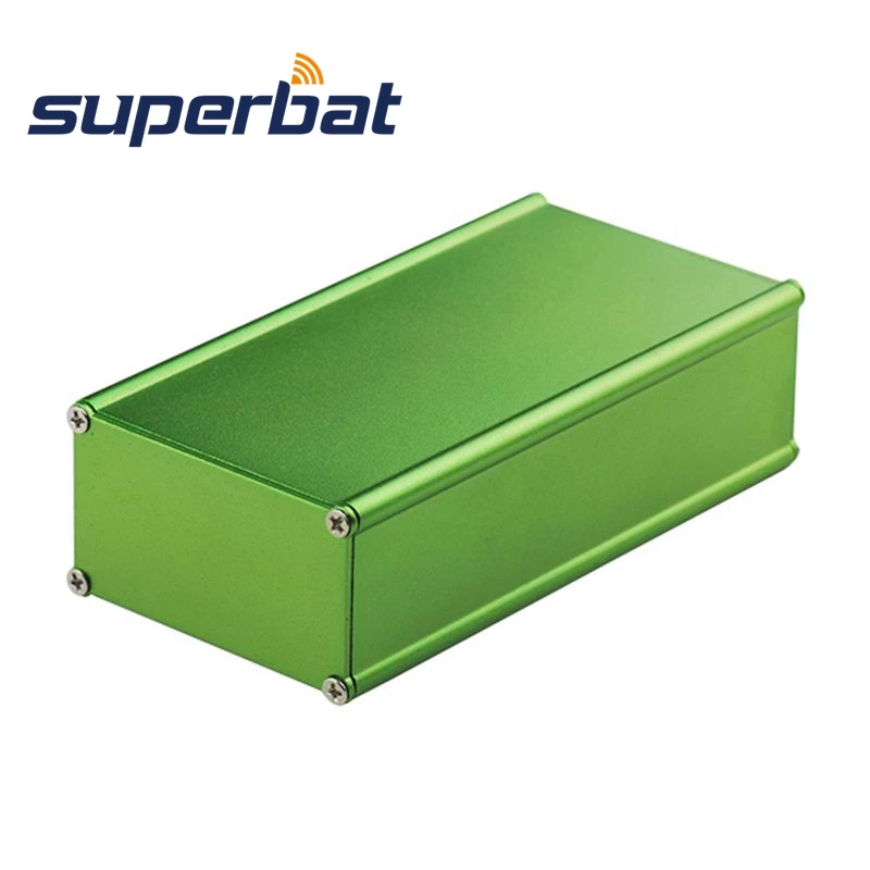 Superbat 2,1"* 1,20"* 3,9" Зеленый алюминиевый корпус усилителя корпус HIFI вакуумная трубка PCB распределительная коробка чехол 53,5*30,5*100 мм