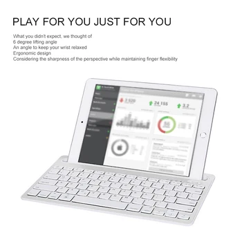 

Multi-Device Bluetooth Keyboard Mini For Xiaomi For Windows for Mac OS IOS Android Smart Phone/Tablet Built-In Holder Design