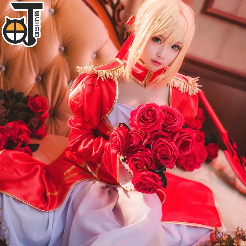 Fate EXTRA Last Encore Saber Нерон Клавдий Цезарь Аугуст германикс Косплей Костюм для
