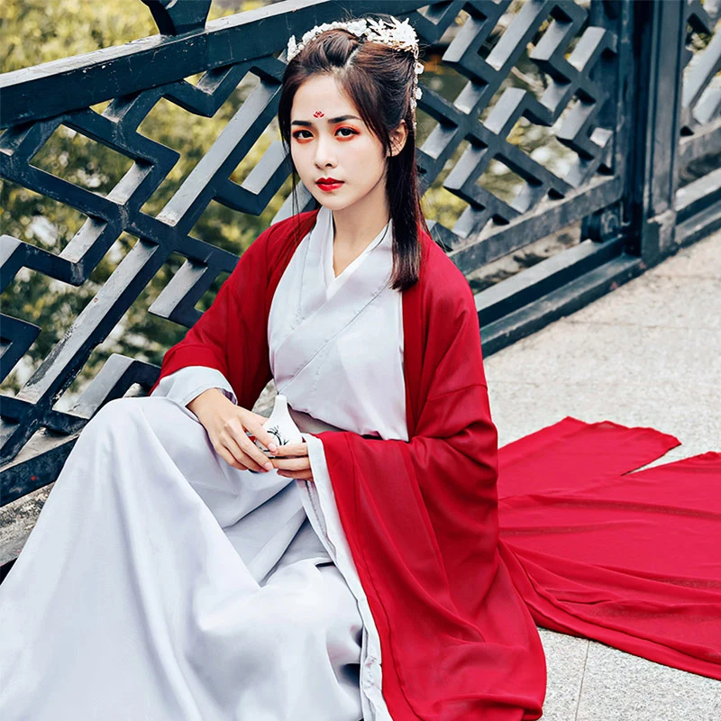Традиционный китайский Hanfu костюмы женские классические древние представления танцевальная одежда династии Тан сказочные платья принцессы DL4141
