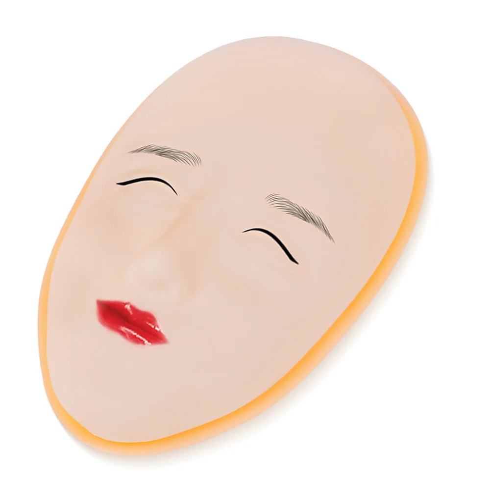 

5D Facial Eyelash Training Head Silicone Practice Permanent Face Makeup Lip Eyebrow Tattoo Skin Mannequin Doll Face