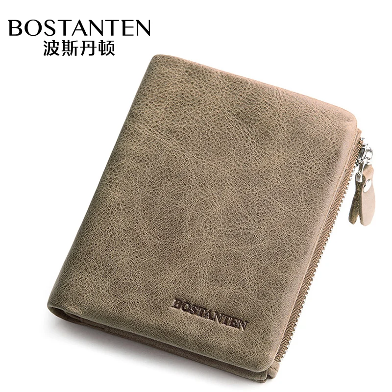 

Bossington Genuine Leather Short Paragraph Men's Retro Wallet