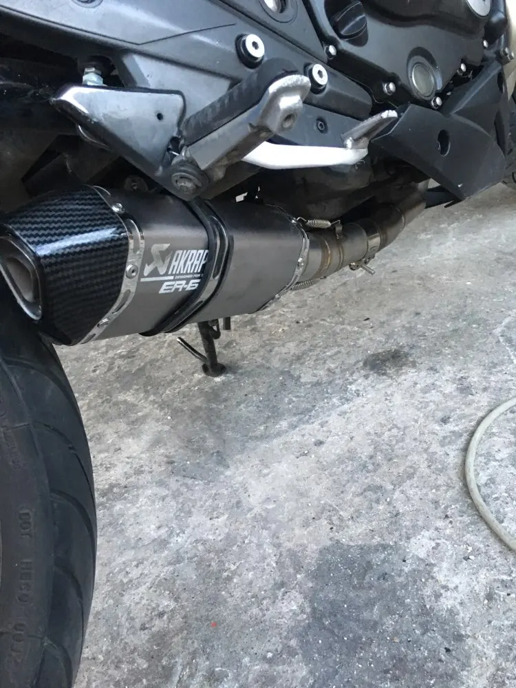 650 мотоцикл для Kawasaki ER6N ER6F 2012- Ninja 650 ER6F Escape слипоны для мотоцикла глушитель выхлопной трубы с соединительной трубой
