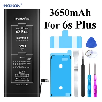 

Nohon Battery For iPhone 6s Plus 3350-3650mAh Max Capacity Li-polymer Built-in Batteries For Apple iPhone 6s Plus 6sPlus + Tools