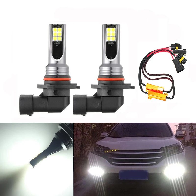 2x H11 H8 HB4 9006 Canbus без ошибок 3030 светодиодный 12SMD лампы белый 6000K Противотуманные фары