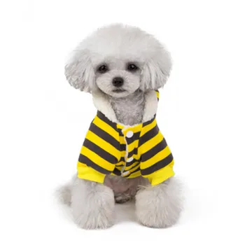 

dog clothes2019 ubranko dla psa french bulldog hoodie for small stripe cotton size s-xxl Leisure ropa de perro down coat winter