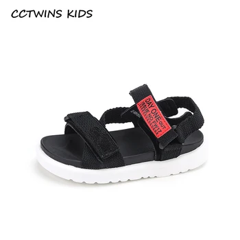 

CCTWINS Kids Shoes 2020 Summer Baby Girls Brand Beach Sandals Children Fashion Casual Shoes Boys Black Flat Toddlers BS449