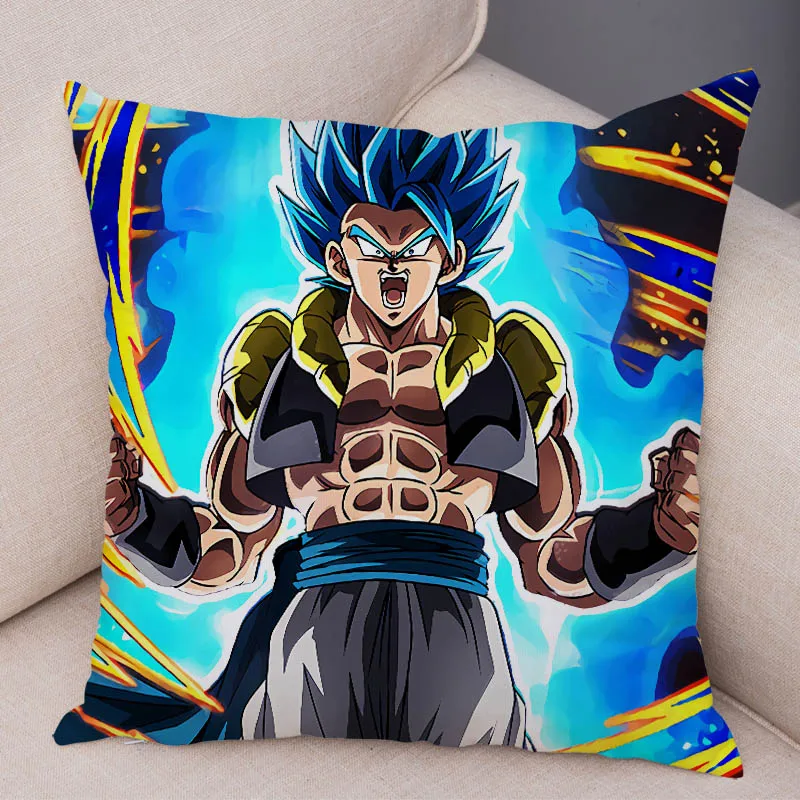6 Наволочка Dragon Ball для дивана домашняя короткая плюшевая 45x45 см Декор Япония Аниме Сон Гоку мультфильм Вегета Наволочка Чехол для подушки - Цвет: 6