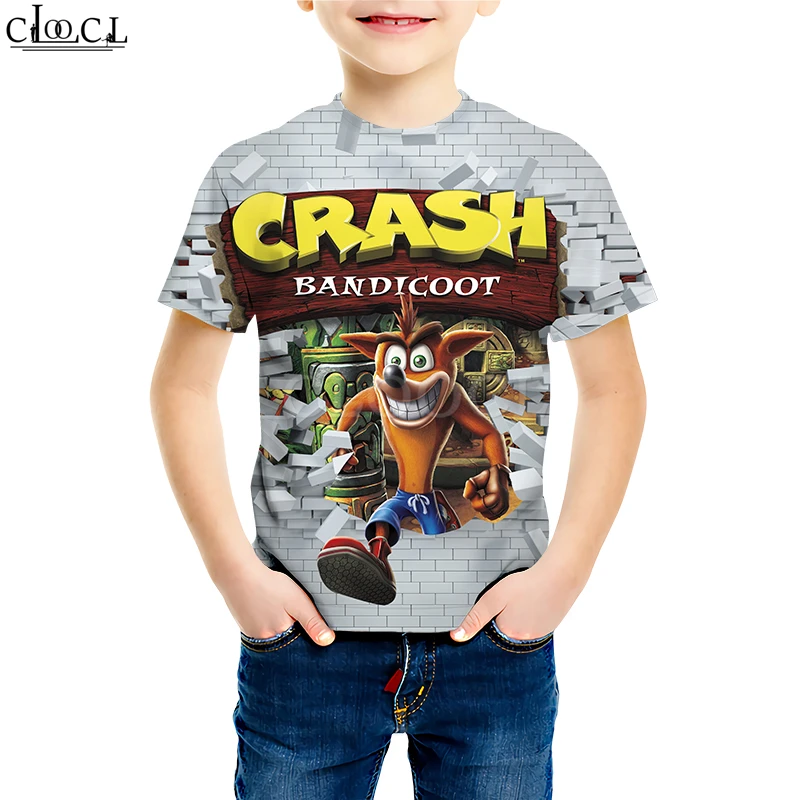 Kids T shirt 5 Детские футболки для мальчиков и девочек с объемным принтом; классические повседневные футболки с аниме для подростков; топы для малышей - Цвет: Kids T shirt 5
