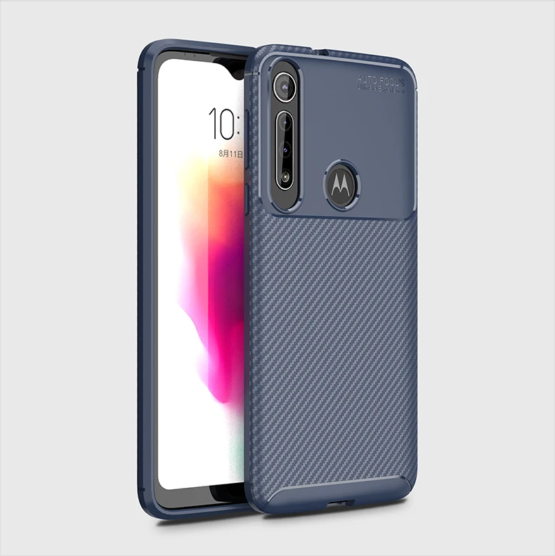 Tigenkey Модный чехол для телефона для Motorola Moto G8 Play чехол - Цвет: Тёмно-синий