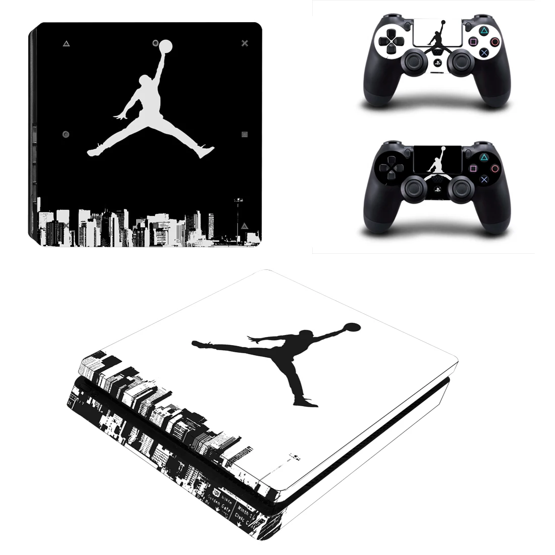 PS4 тонкие наклейки PS 4 Play station 4 тонкие виниловые наклейки на кожу Jordan Pegatinas для playstation 4 Slim консоль и контроллер