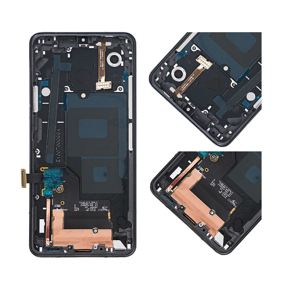 6," для LG G7 ThinQ lcd кодирующий преобразователь сенсорного экрана в сборе для LG G7 дисплей с рамкой Замена G7+ с 128 ГБ памяти
