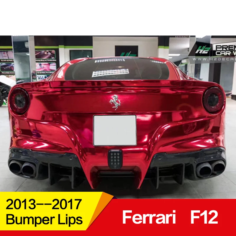 Использование для Ferrari F12 обвес заднего бампера губы спойлер 2013- год Реальные углеродного волокна аксессуары