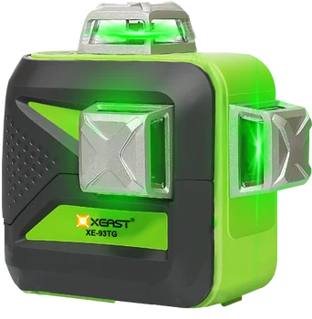 

XEAST XE-93TG 12Lines 3D Green Laser Level Lithium Battery Self-Leveling Horizontal&Vertical Cross Lines Can Use Receiver