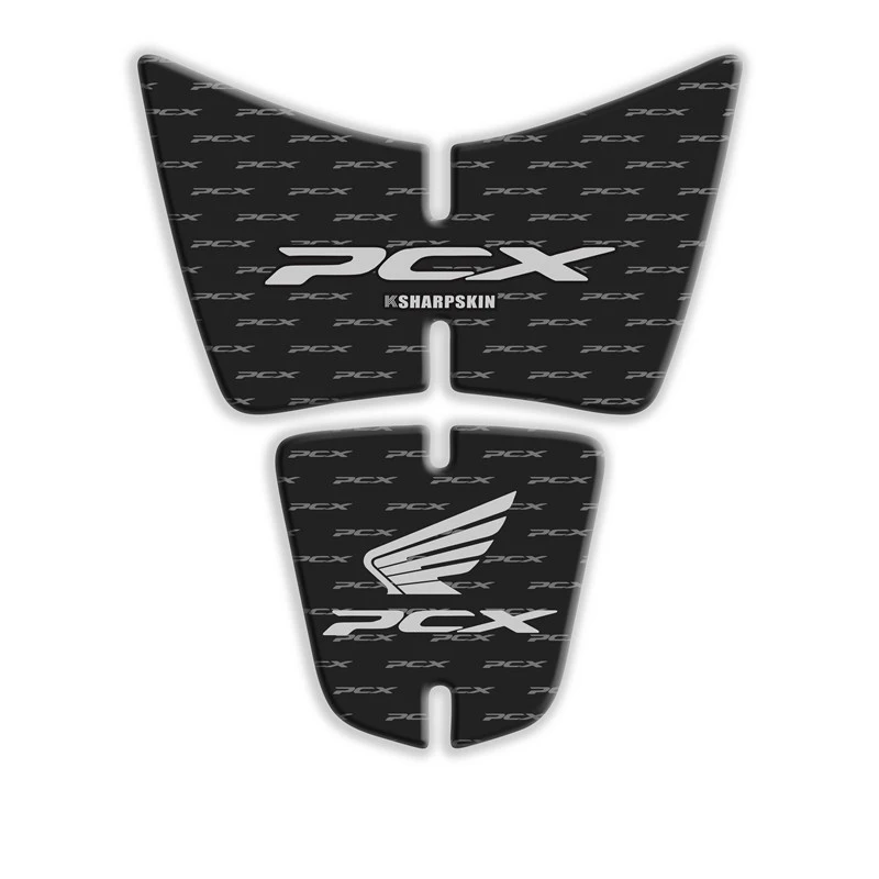 Мотоцикл 3D обтекатель газа кепки бак защиты стикеры Наклейка для PCX 125 150 PCX125 PCX150 2012 - Цвет: white