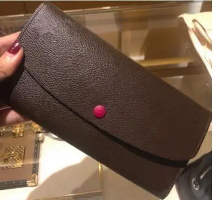 

2019 new fashion real leather wallet Multifunctional Wallet Emilie wallet with box free shipping