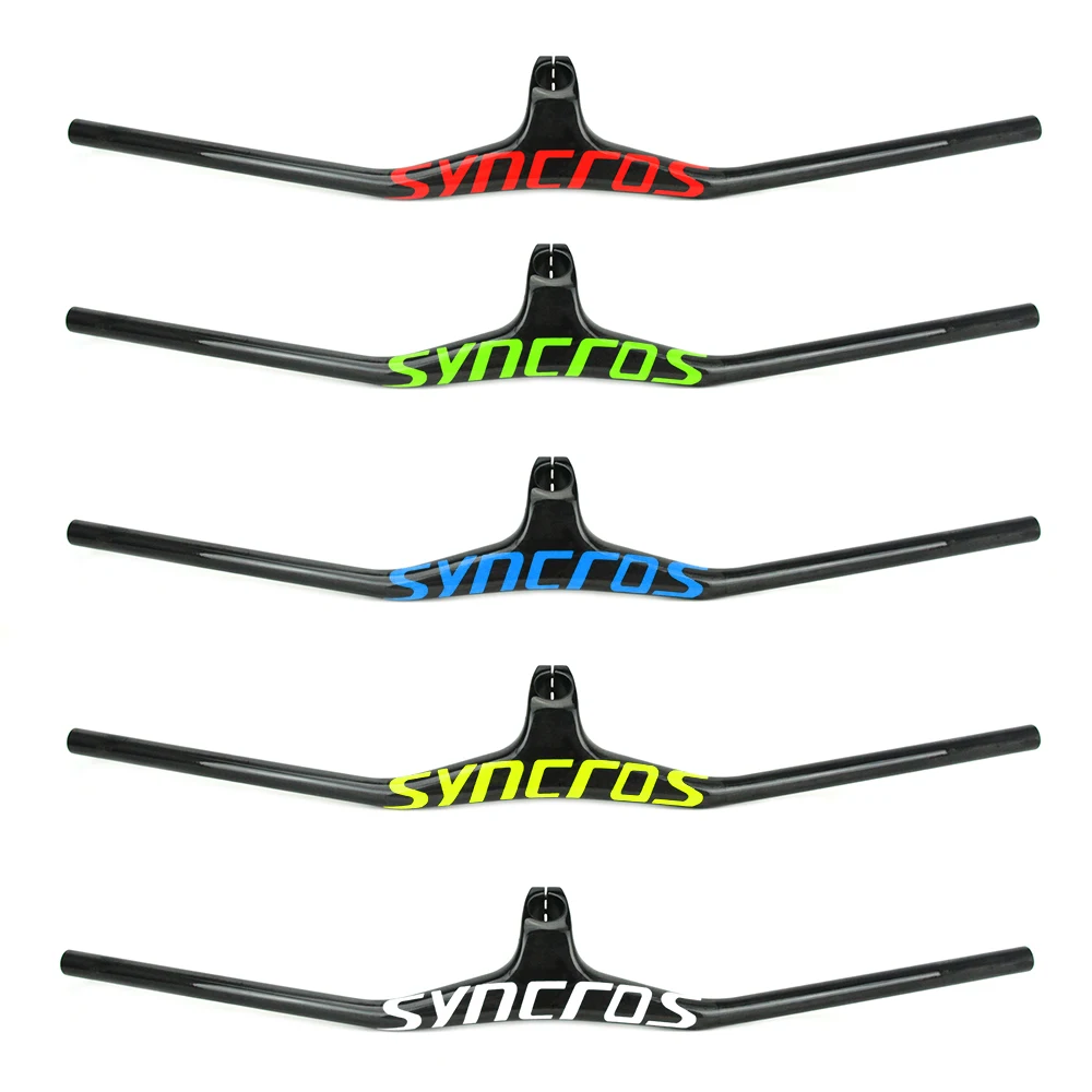 Syncros Nieuwste Kleur Logo Geïntegreerde Mtb Stuur Ud Full Carbon Fiber  Een Vormige Geïntegreerde Stuur Riser Hoek 17 graden|Bicycle Handlebar| -  AliExpress