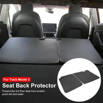 

2PCS Car Back Seat Cover Protector Waterproof Anti-scratch Leather For Tesla Model 3 Seat Back Protect Auto Interior Accessories
