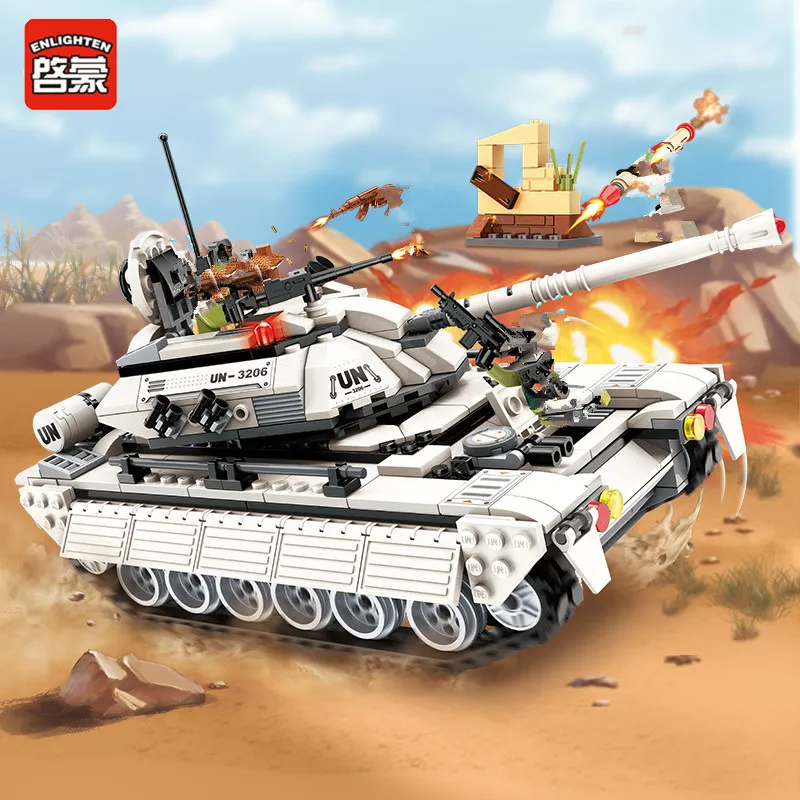Enlighten 430Pcs Military Building Blocks Hero Army Tank Panzer Weapon Gun RPG UN Force LegoINGLs Lepinblocks Brinquedos Toys
Enlighten 430Pcs Military Building Blocks Hero Army Tank Panzer Weapon Gun RPG UN Force LegoINGLs Lepinblocks Brinquedos Toys
