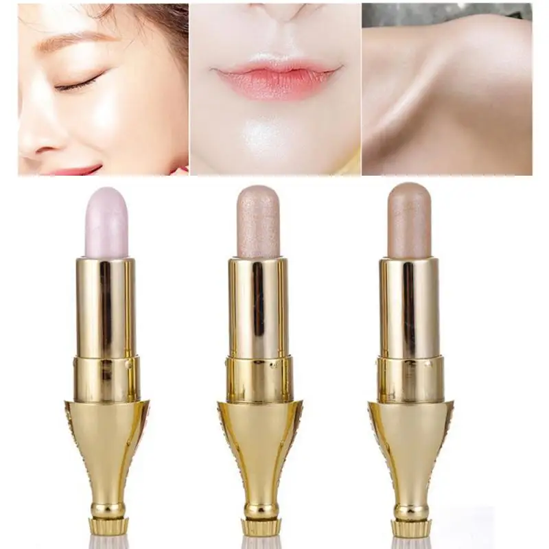 

3D Shimmer Embellish Contour Highlighter Stick Brighten Skin Face Illuminator Bronzers Make Up Muti-purpose Facial Makeup TSLM1