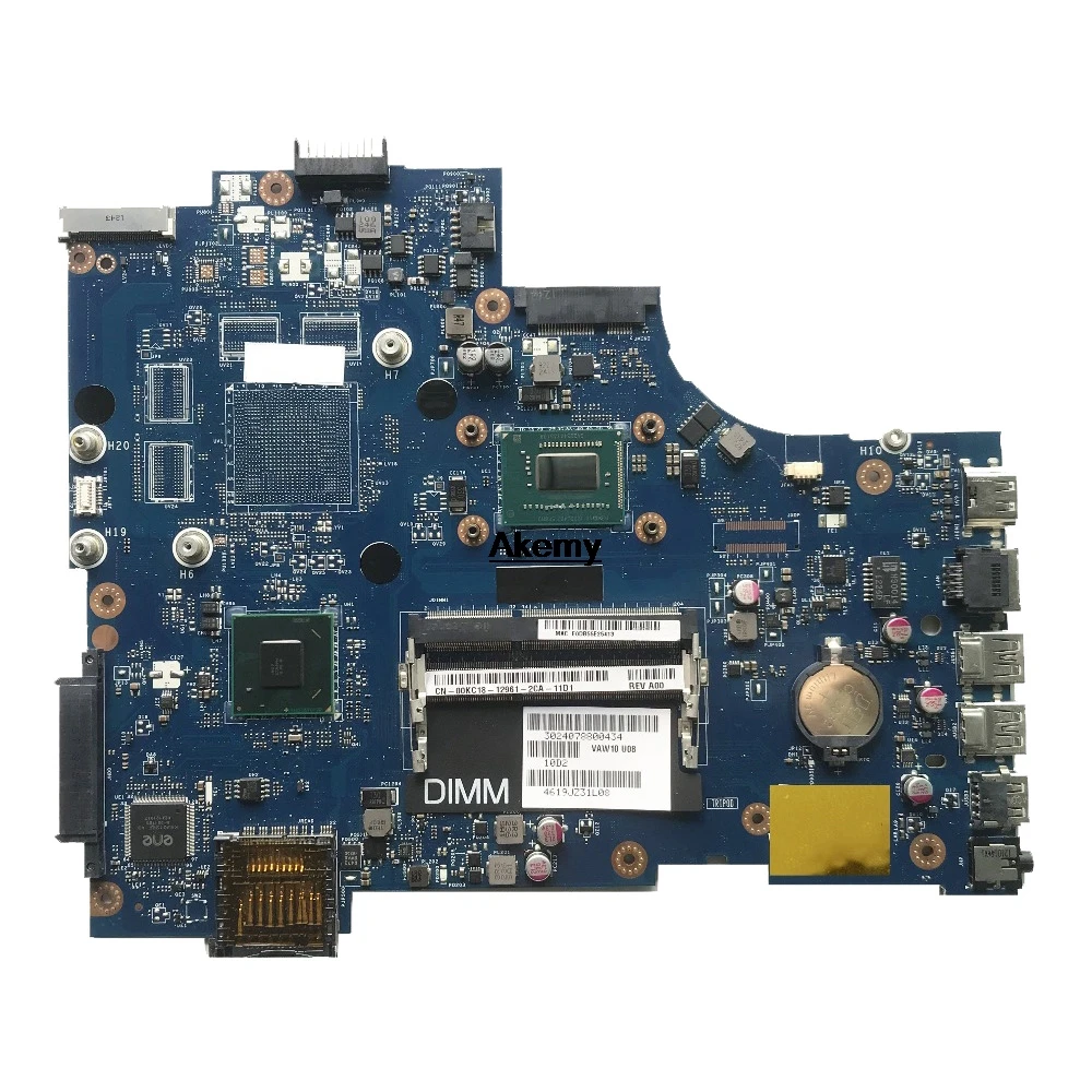 VAW11 LA-9102P REV: 17 de 1,0 для Dell Inspiron 3721 5721 материнская плата для ноутбука CN-03WVDR 03WVDR I5-3337U материнская плата для процессора originais