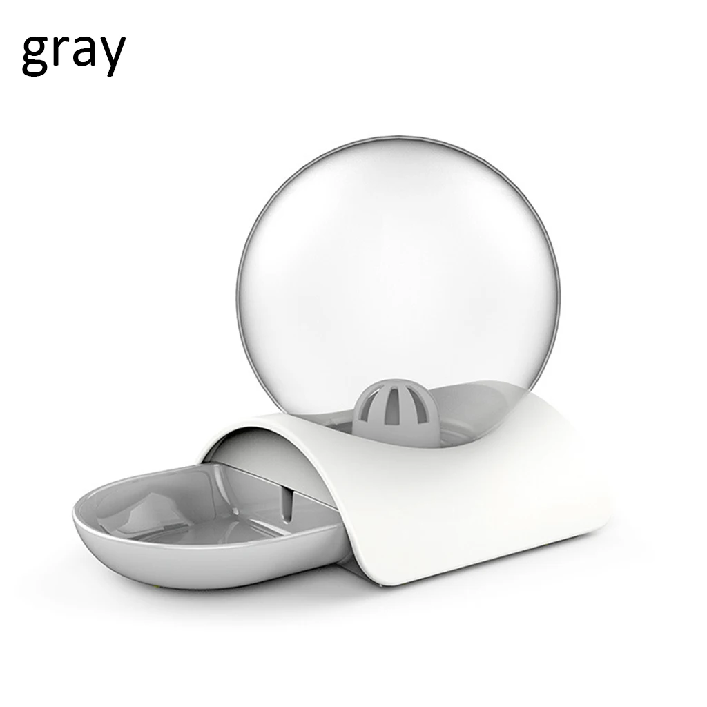gray 2.8L Pet Cat фонтан для воды для кошек собак Pet Bubble Автоматический Питатель диспенсер для воды для кошек Питьевая чаша аксессуары для домашних животных - Цвет: gray