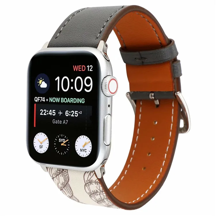 10 шт. 38 мм 40 мм 42 мм 44 мм Натуральная кожа Смола Crezy Horse Ретро ремешок для Apple watch 1 2 3 4 5 watch5 iwatch5