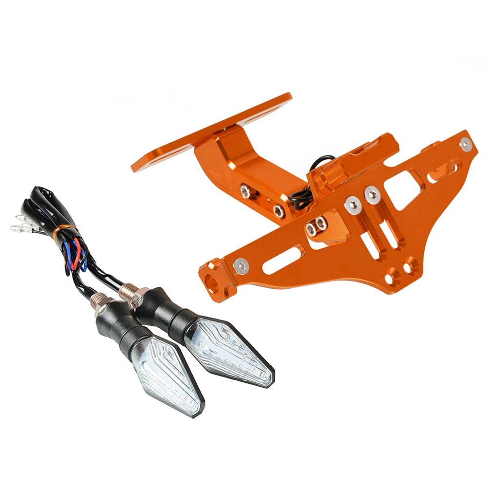 Для KAWASAKI NINJA250/300R Z250/Z300/VERSYS 300X CNC мотоциклетные номерные знаки кронштейн Holde регулируемый угол ниндзя 300R/ABS - Цвет: Слоновая кость