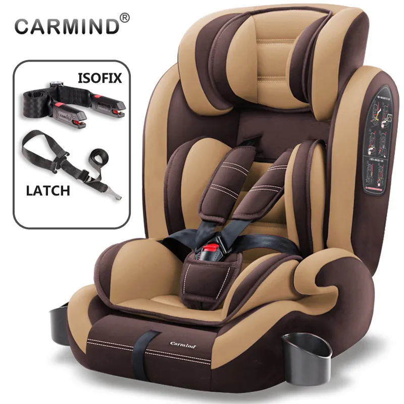 Автокресло Carmind для детей 9 месяцев 12 лет мягкий соединитель ISOFIX и защелка