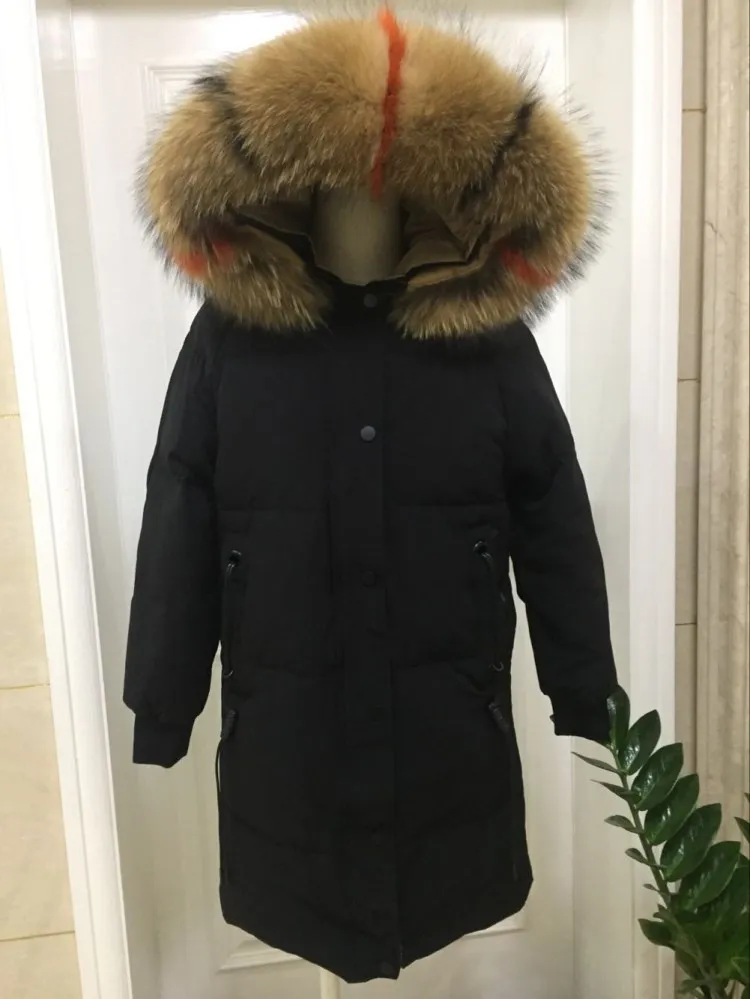 AliExpress,, стиль, пуховик средней длины, корейский стиль, ультра большой меховой воротник, Женское пальто от производителя
