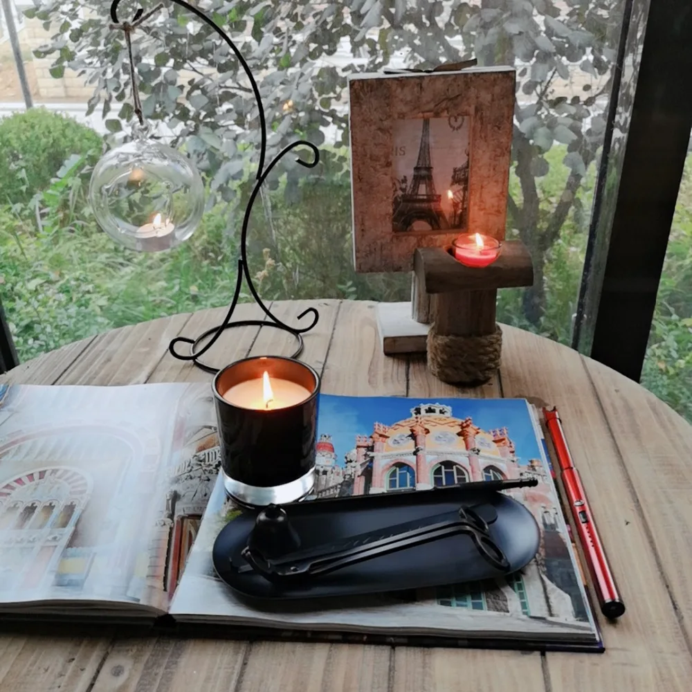 Candle Tools Wick Snuffer/ Trimmer/Dipper Candle Scissors Three-Pieces(5 COLORS