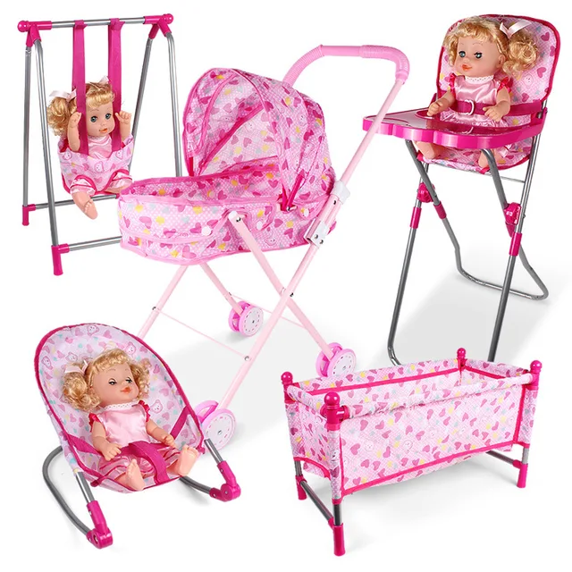 $US $9.99  Simulation Furniture Toy Doll House Accessories Dollhouse Rocking Chairs Swing Bed Dining Chair Bab