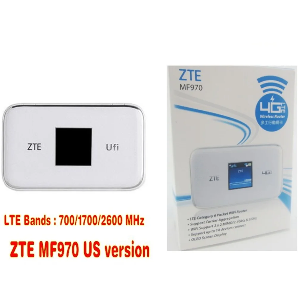 Zte уфи MF970 Мобильная точка доступа плюс 2 шт. 4g TS9 антенна