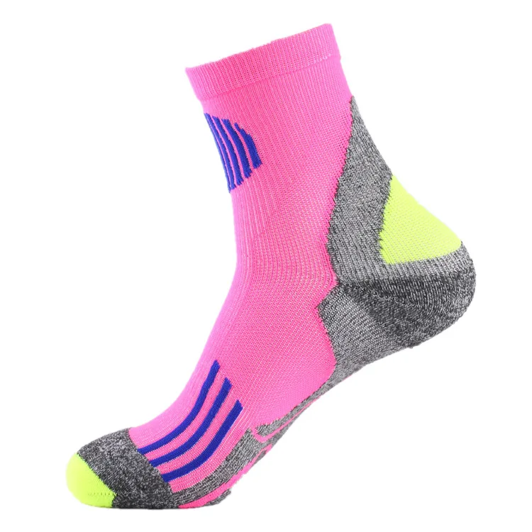 3 Pairs/pack Unisex Quick-Drying Fitness Socks Outdoor Running Hiking Sports Socks Sweat Absorption Football Basketball Socks - Цвет: red