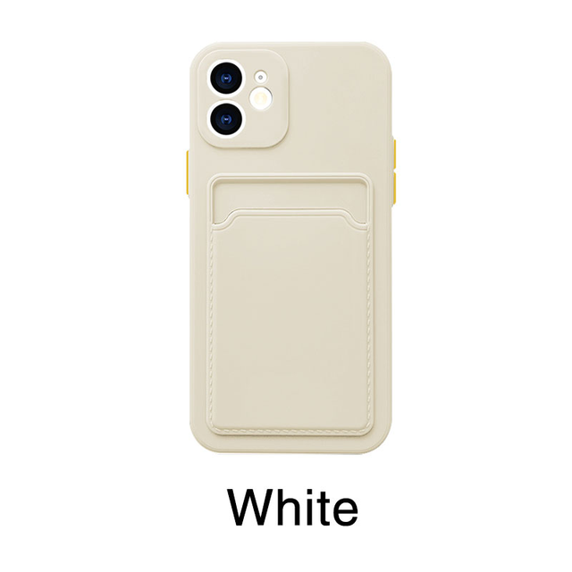 card bag soft Case For iPhone 11 12 13 Pro Max Xs XR Silicone Phone Case For iPhone 7 8 Plus SE 2020 X XR Shockproof Case