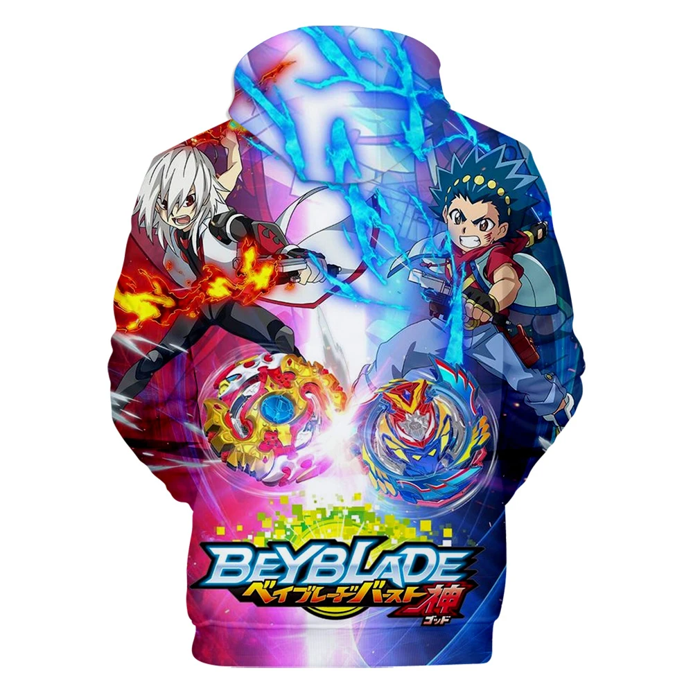 Толстовки с 3D принтом Beyblade Burst Evolution для мужчин и женщин; повседневные толстовки с капюшоном для детей; модные пуловеры для мальчиков и девочек; 3D Толстовка с капюшоном