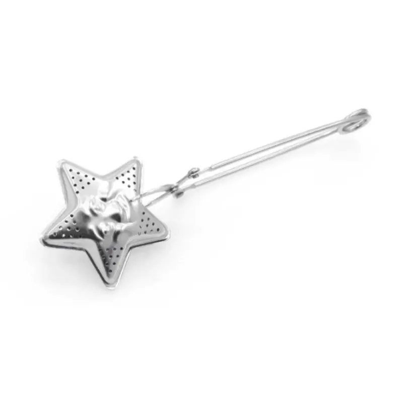 Creative Star-Shaped Long Handle Stainless Steel Tea Strainer Infuser Filter Interval Diffuser For Loose Leaf Tea