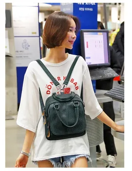 

2020 new women's multifunctional shoulder bag fashion simple large capacity ladies backpack