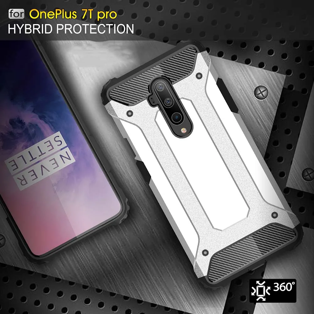 Четыре угловых падение защитный бронированный чехол Чехол для One Plus7T 7 Pro Чехол для One Plus 5T 6 T, 5, 6, ПК жесткий чехол задняя крышка чехол Крышка