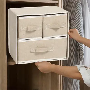 

2020 Non Woven Fabric Storage Box Folding Storage Bag Clear Window Zipper Organizer with Handle for Quilt Clothes With Handles