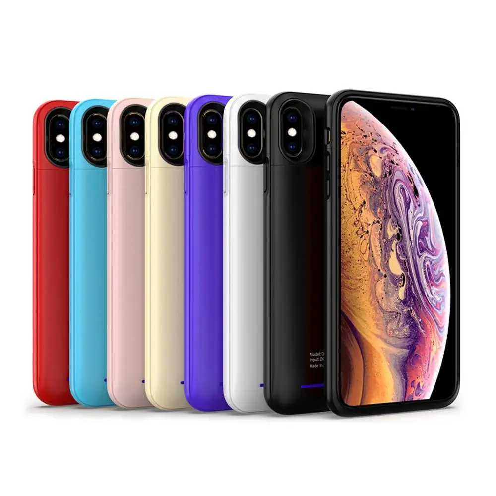 Ультратонкий Магнитный чехол для зарядного устройства на 4000 мАч iPhone X внешнего