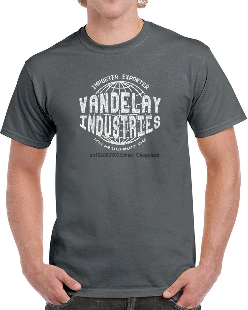 161 Мужская футболка Vandelay Industries 90-х годов ТВ-шоу комедии Новый Винтажный костюм |