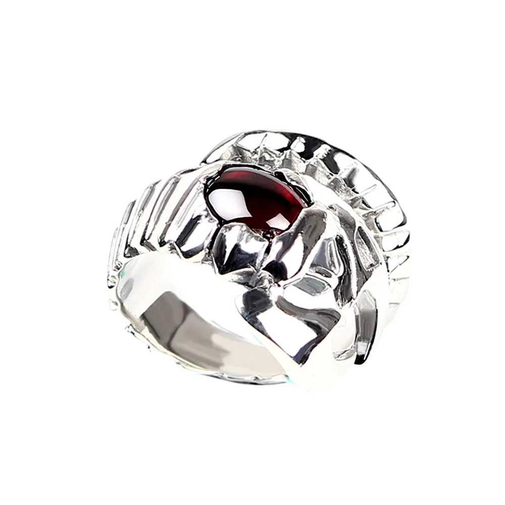 

JSH Light Retro Thai Silver Ring Scorpio Cool Zircon Little Finger Ring Men Cool Adjustable Scorpion Ring