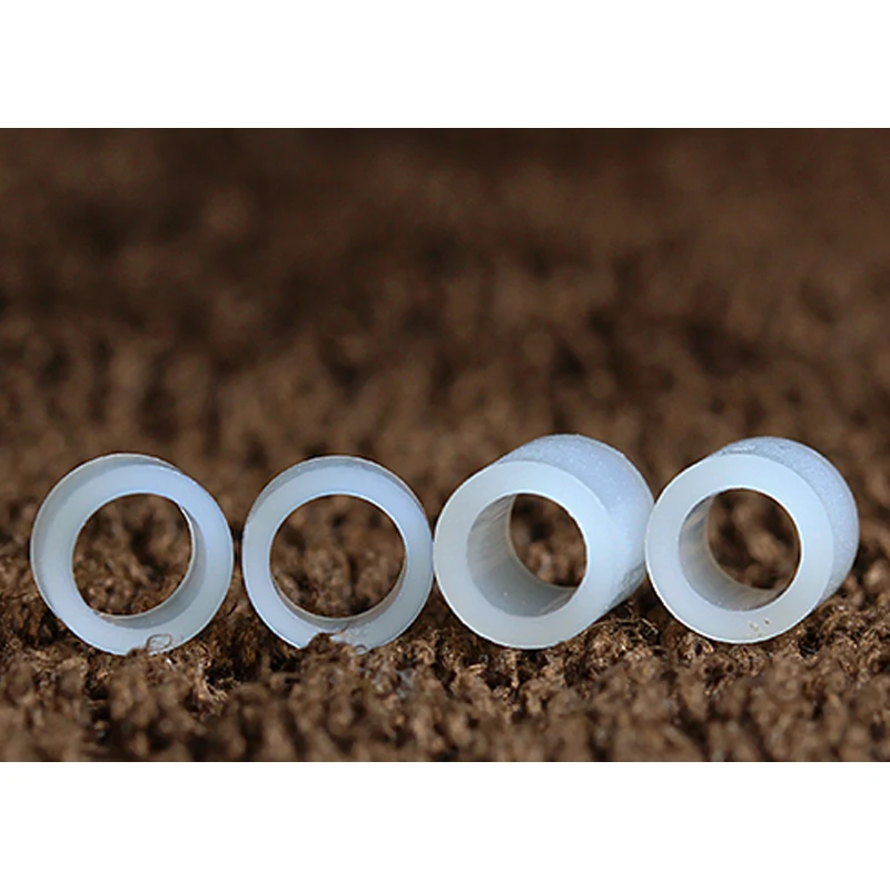 100 Rondelles Entretoises ABS Pour Vis M4 - OD 7mm, ID 4mm, Hauteur 10mm, Blanc, Lot économique