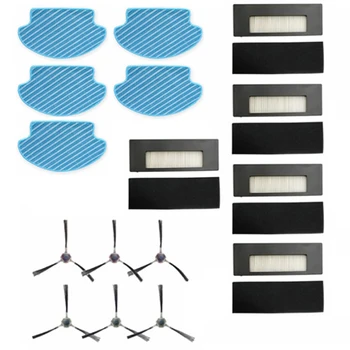 

SANQ Side Brush Hepa Filter Mop Cloth for Ecovacs Deebot DE55 DE53 Robot Vacuum Cleaner Parts Brushes Filter Replacement