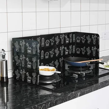 

Aluminum Foldable Kitchen Gas Stove Baffle Plate Kitchen Frying Pan Oil Splash Protection Screen Kichen Accessories B